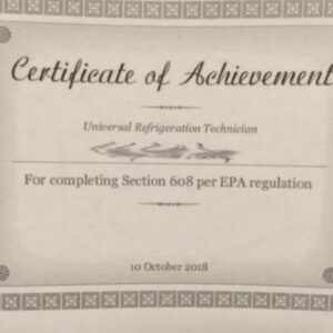 Certificate Of Achievement