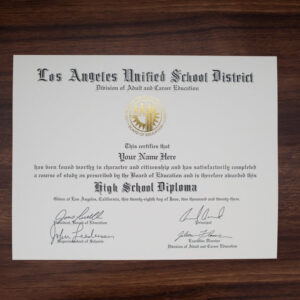 High School Actual Match Diplomas from Major Cities and Online schools