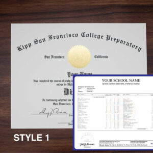 High School Diploma and Transcripts