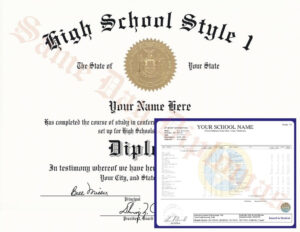 High School Diploma and Transcripts1