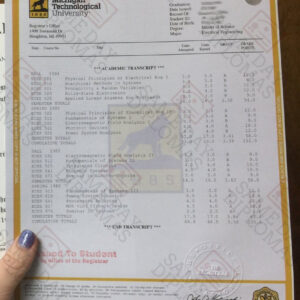 Master Degree Transcripts