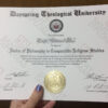 PhD Doctor of Philosophy Degree Diploma