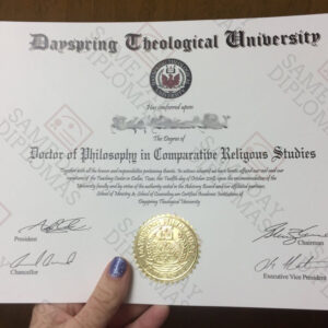 PhD Doctor of Philosophy Degree Diploma