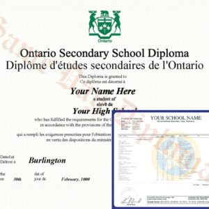 Secondary School Canada Diploma and Transcripts