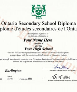 Secondary School Canada Diplomas